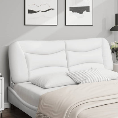 vidaXL Kopfteil-Kissen "Hvar" Weiß 160 cm Kunstleder