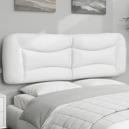 vidaXL Kopfteil-Kissen "Hvar" Weiß 160 cm Kunstleder