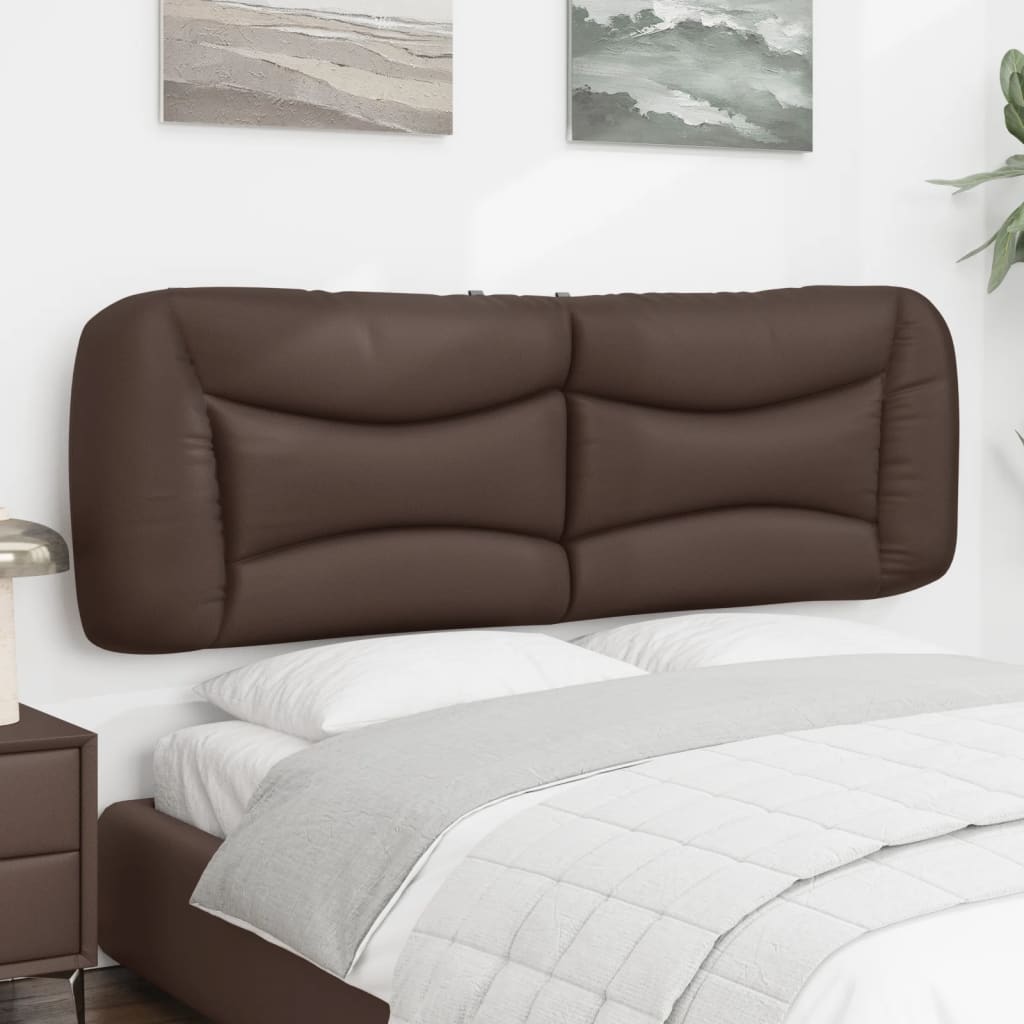 vidaXL Kopfteil-Kissen "Hvar" Braun 160 cm Kunstleder