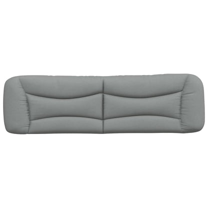 vidaXL Kopfteil-Kissen "Hvar" Hellgrau 180 cm Stoff
