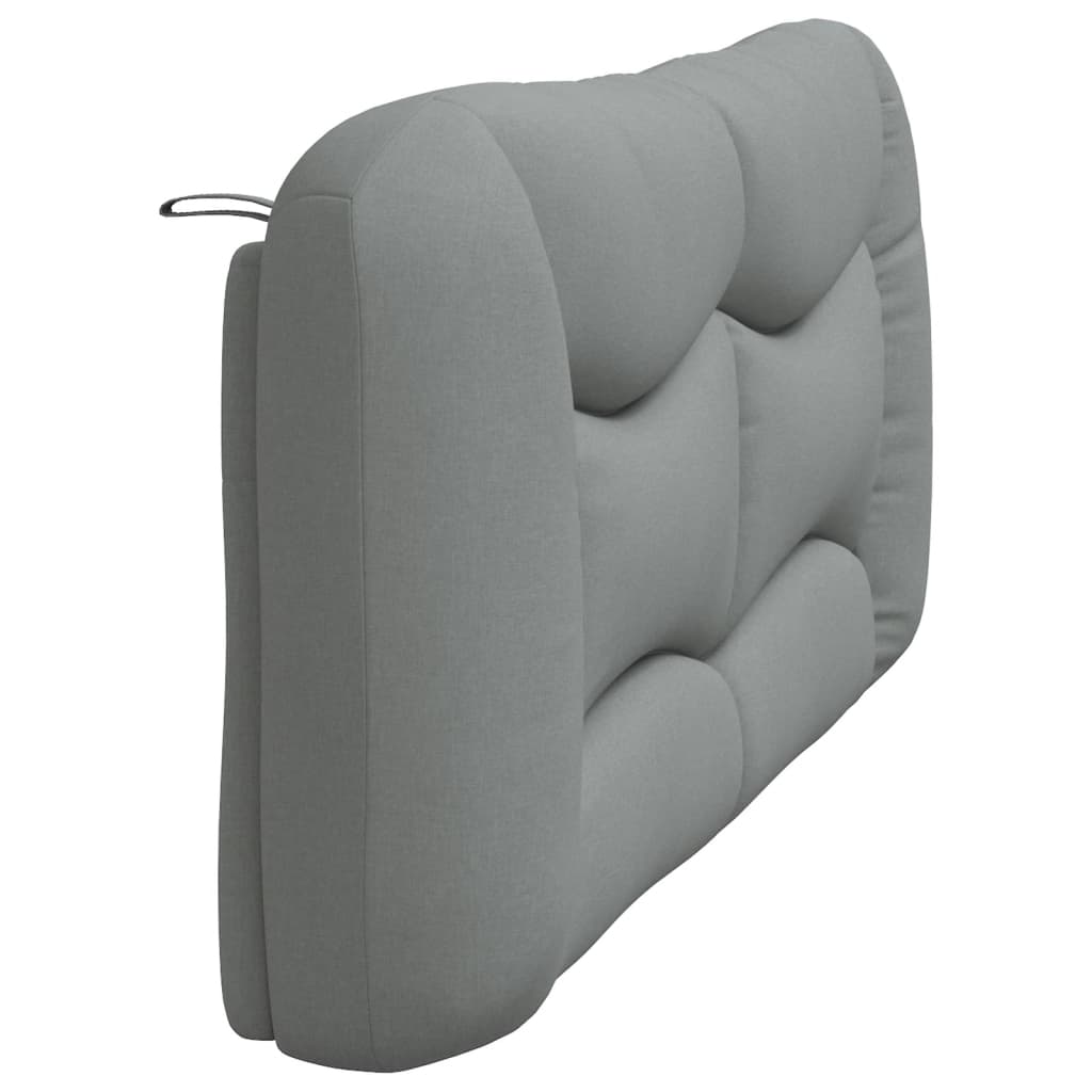vidaXL Kopfteil-Kissen "Hvar" Hellgrau 180 cm Stoff