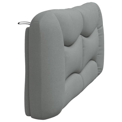 vidaXL Kopfteil-Kissen "Hvar" Hellgrau 180 cm Stoff