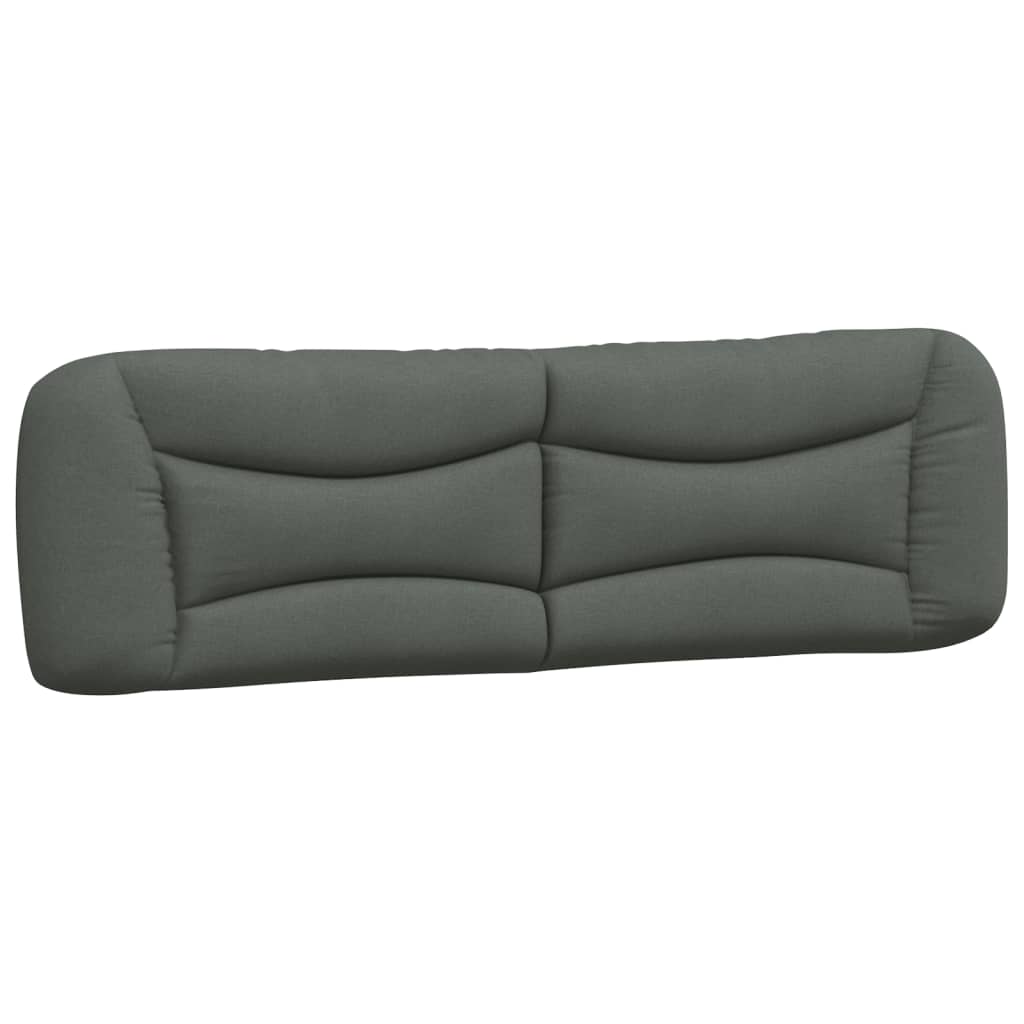 vidaXL Kopfteil-Kissen "Hvar" Dunkelgrau 180 cm Stoff