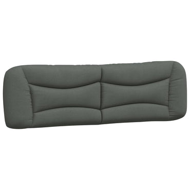 vidaXL Kopfteil-Kissen "Hvar" Dunkelgrau 180 cm Stoff