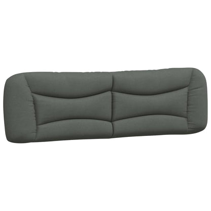 vidaXL Kopfteil-Kissen "Hvar" Dunkelgrau 180 cm Stoff