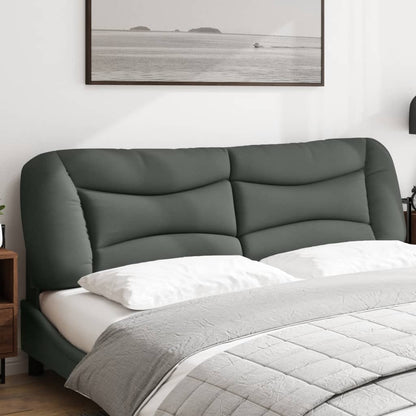 vidaXL Kopfteil-Kissen "Hvar" Dunkelgrau 180 cm Stoff