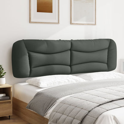 vidaXL Kopfteil-Kissen "Hvar" Dunkelgrau 180 cm Stoff