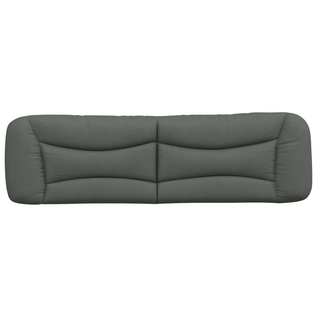 vidaXL Kopfteil-Kissen "Hvar" Dunkelgrau 180 cm Stoff