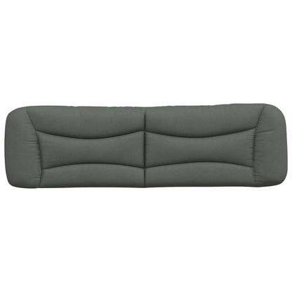 vidaXL Kopfteil-Kissen "Hvar" Dunkelgrau 180 cm Stoff