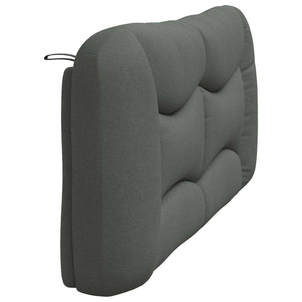 vidaXL Kopfteil-Kissen "Hvar" Dunkelgrau 180 cm Stoff