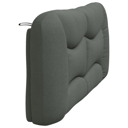 vidaXL Kopfteil-Kissen "Hvar" Dunkelgrau 180 cm Stoff