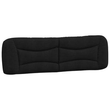 vidaXL Kopfteil-Kissen "Hvar" Schwarz 180 cm Stoff