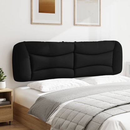 vidaXL Kopfteil-Kissen "Hvar" Schwarz 180 cm Stoff