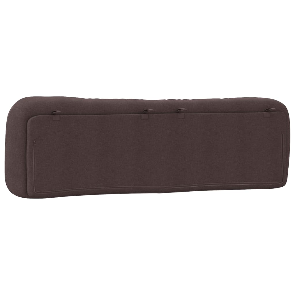 vidaXL Kopfteil-Kissen "Hvar" Dunkelbraun 180 cm Stoff