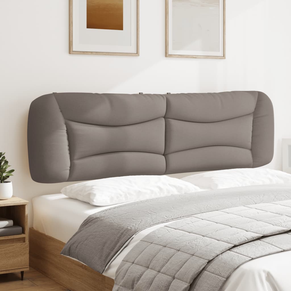 vidaXL Kopfteil-Kissen "Hvar" Taupe 180 cm Stoff