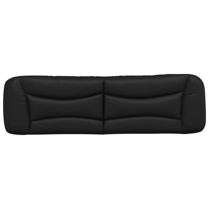 vidaXL Kopfteil-Kissen "Hvar" Schwarz 180 cm Kunstleder