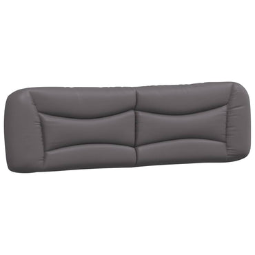 vidaXL Kopfteil-Kissen "Hvar" Grau 180 cm Kunstleder