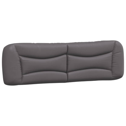 vidaXL Kopfteil-Kissen "Hvar" Grau 180 cm Kunstleder