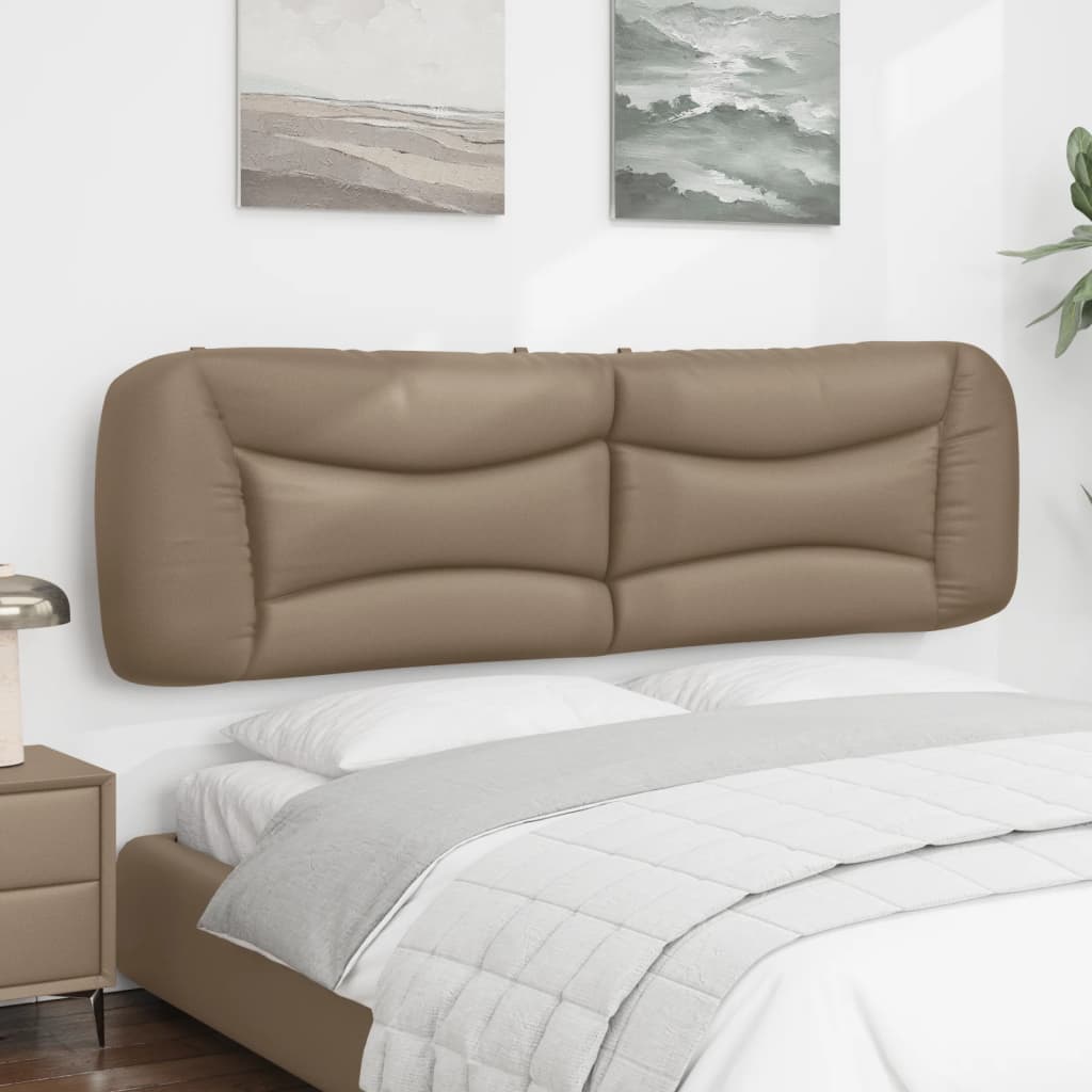 vidaXL Kopfteil-Kissen "Hvar" Cappuccino-Braun 180 cm Kunstleder