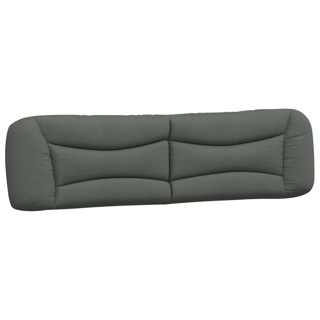 vidaXL Kopfteil-Kissen "Hvar" Dunkelgrau 200 cm Stoff
