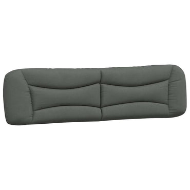 vidaXL Kopfteil-Kissen "Hvar" Dunkelgrau 200 cm Stoff