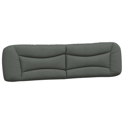 vidaXL Kopfteil-Kissen "Hvar" Dunkelgrau 200 cm Stoff