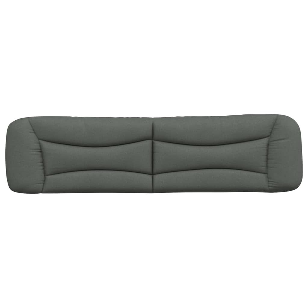 vidaXL Kopfteil-Kissen "Hvar" Dunkelgrau 200 cm Stoff