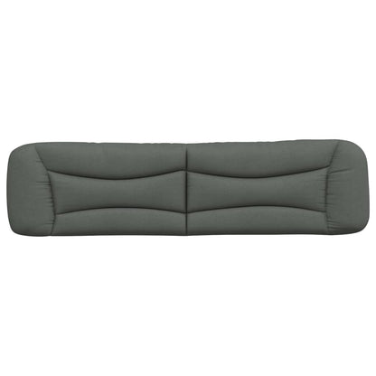 vidaXL Kopfteil-Kissen "Hvar" Dunkelgrau 200 cm Stoff