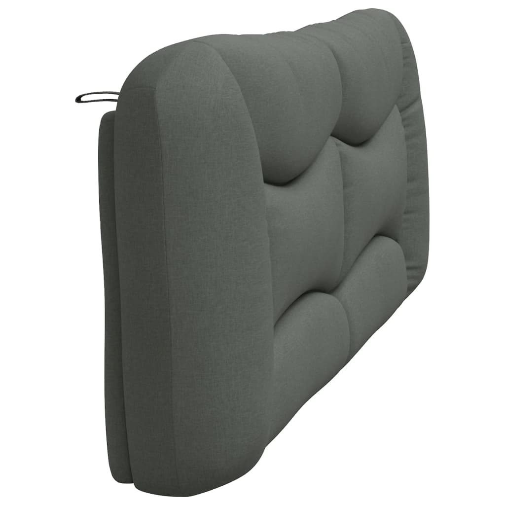 vidaXL Kopfteil-Kissen "Hvar" Dunkelgrau 200 cm Stoff