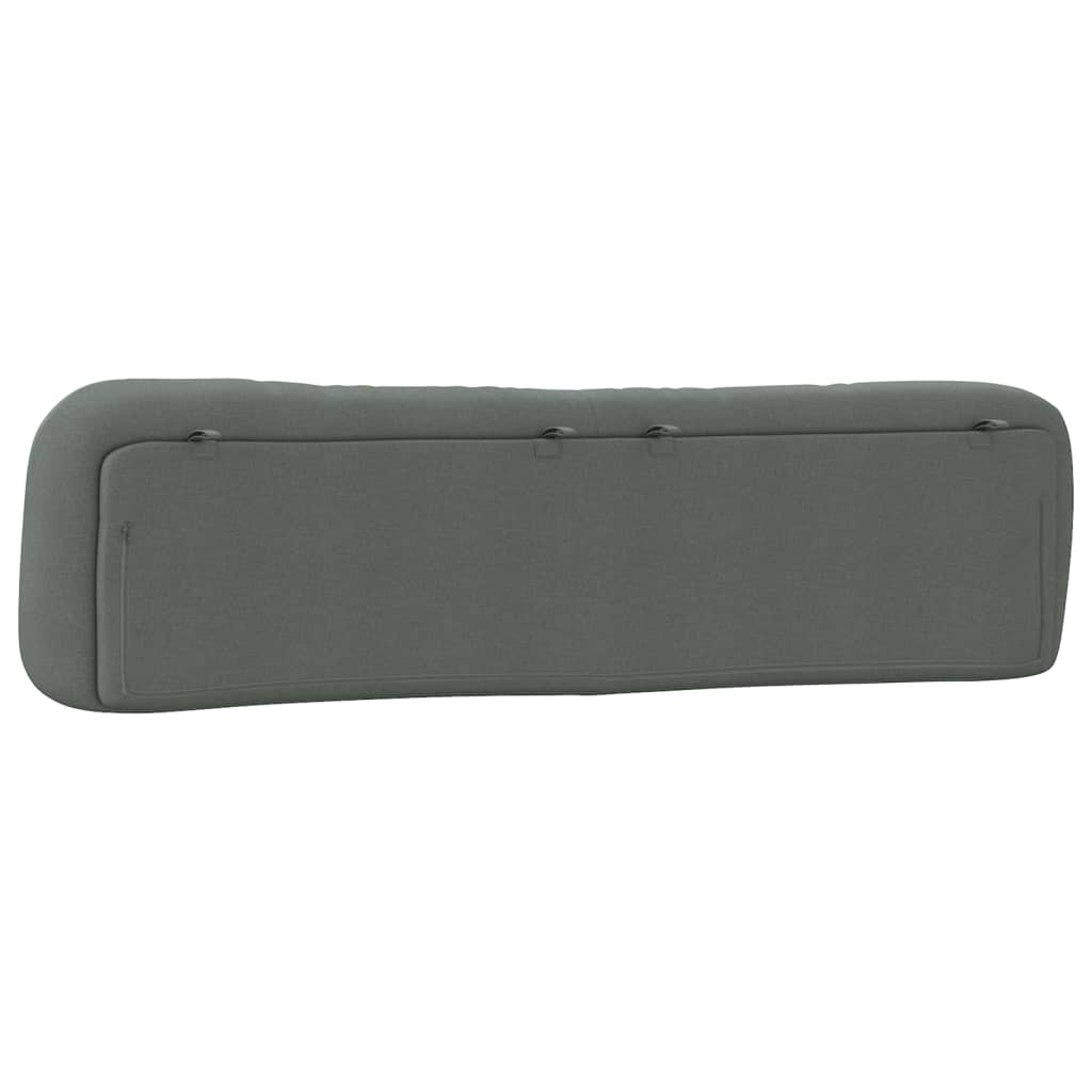 vidaXL Kopfteil-Kissen "Hvar" Dunkelgrau 200 cm Stoff