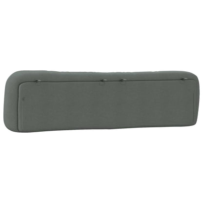 vidaXL Kopfteil-Kissen "Hvar" Dunkelgrau 200 cm Stoff