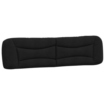 vidaXL Kopfteil-Kissen "Hvar" Schwarz 200 cm Stoff