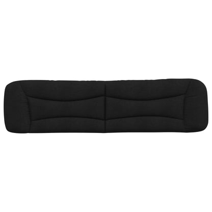 vidaXL Kopfteil-Kissen "Hvar" Schwarz 200 cm Stoff