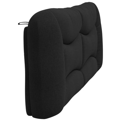vidaXL Kopfteil-Kissen "Hvar" Schwarz 200 cm Stoff
