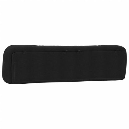 vidaXL Kopfteil-Kissen "Hvar" Schwarz 200 cm Stoff