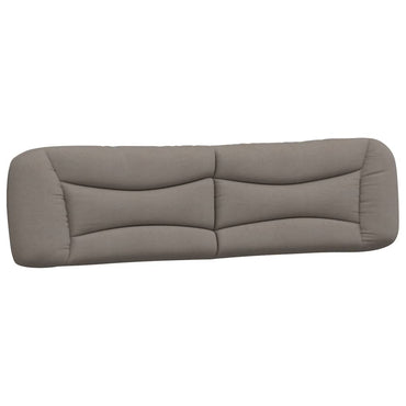 vidaXL Kopfteil-Kissen "Hvar" Taupe 200 cm Stoff