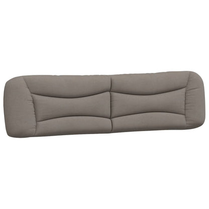 vidaXL Kopfteil-Kissen "Hvar" Taupe 200 cm Stoff