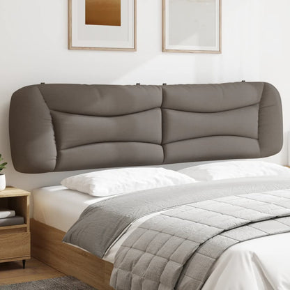 vidaXL Kopfteil-Kissen "Hvar" Taupe 200 cm Stoff