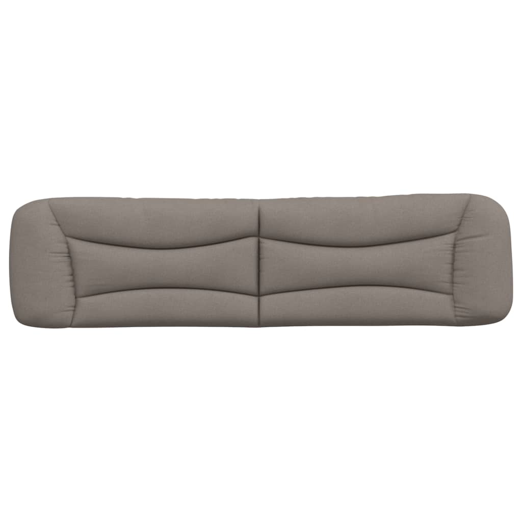 vidaXL Kopfteil-Kissen "Hvar" Taupe 200 cm Stoff
