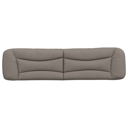 vidaXL Kopfteil-Kissen "Hvar" Taupe 200 cm Stoff
