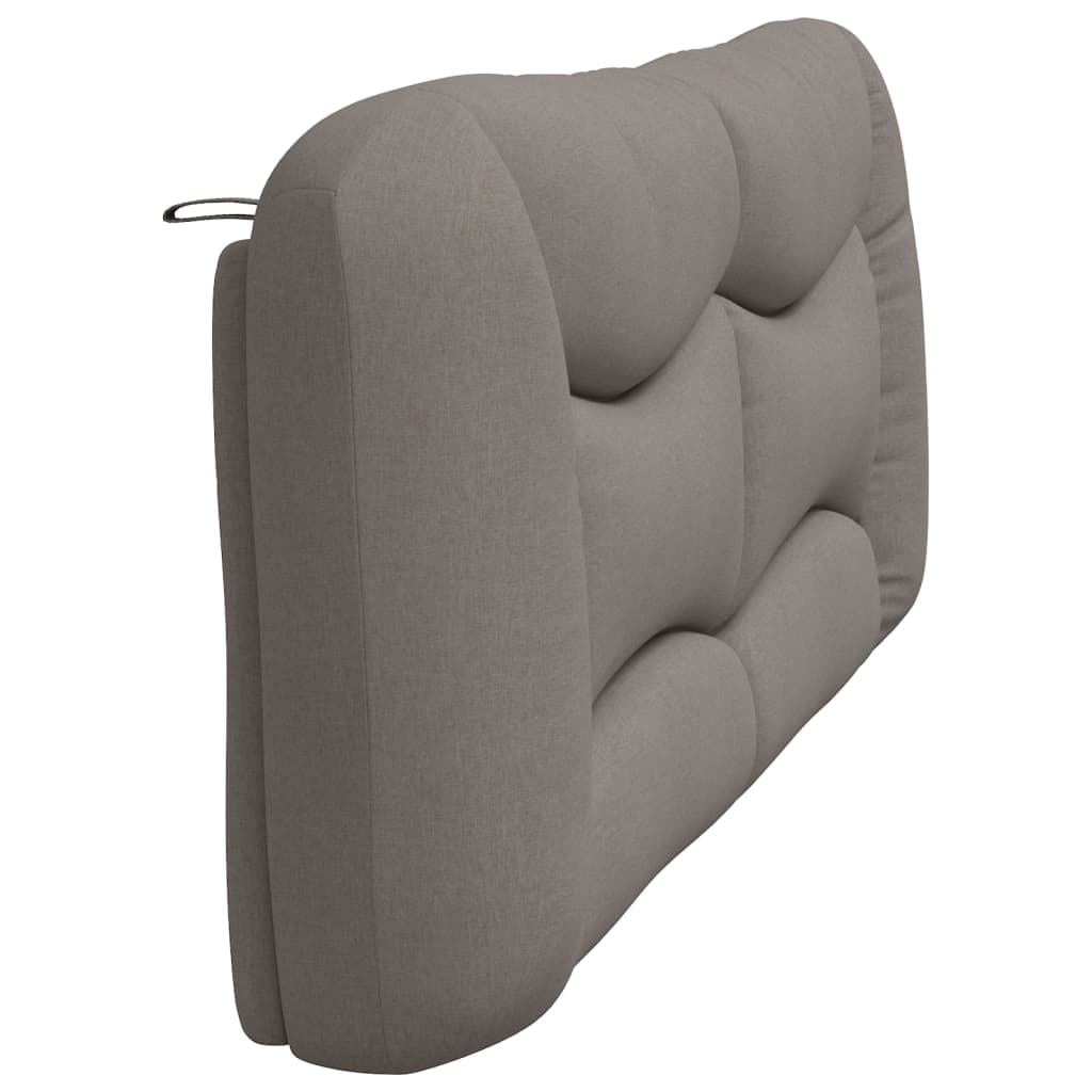 vidaXL Kopfteil-Kissen "Hvar" Taupe 200 cm Stoff