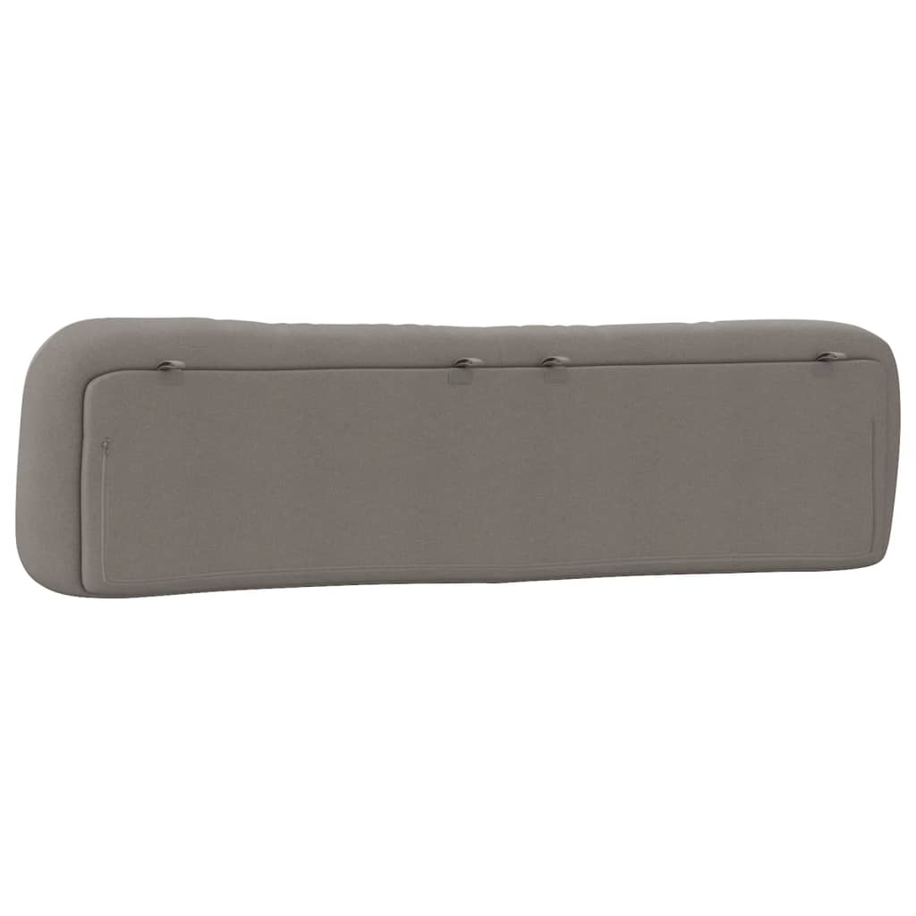 vidaXL Kopfteil-Kissen "Hvar" Taupe 200 cm Stoff