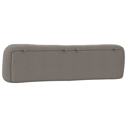 vidaXL Kopfteil-Kissen "Hvar" Taupe 200 cm Stoff