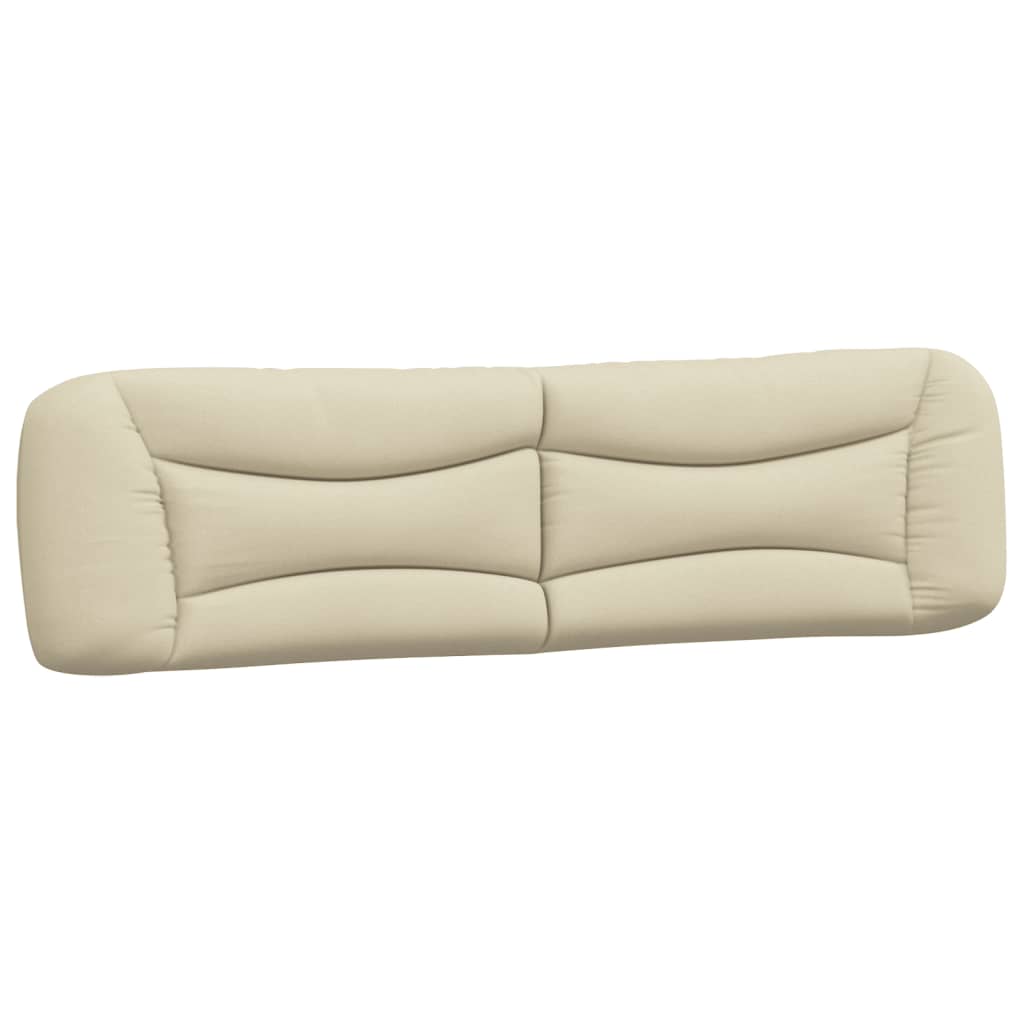 vidaXL Kopfteil-Kissen "Hvar" Creme 200 cm Stoff