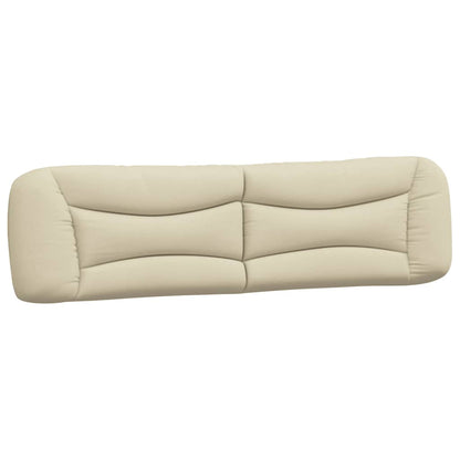 vidaXL Kopfteil-Kissen "Hvar" Creme 200 cm Stoff