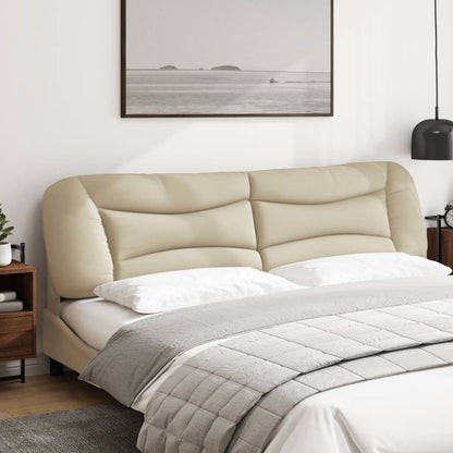 vidaXL Kopfteil-Kissen "Hvar" Creme 200 cm Stoff
