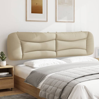 vidaXL Kopfteil-Kissen "Hvar" Creme 200 cm Stoff