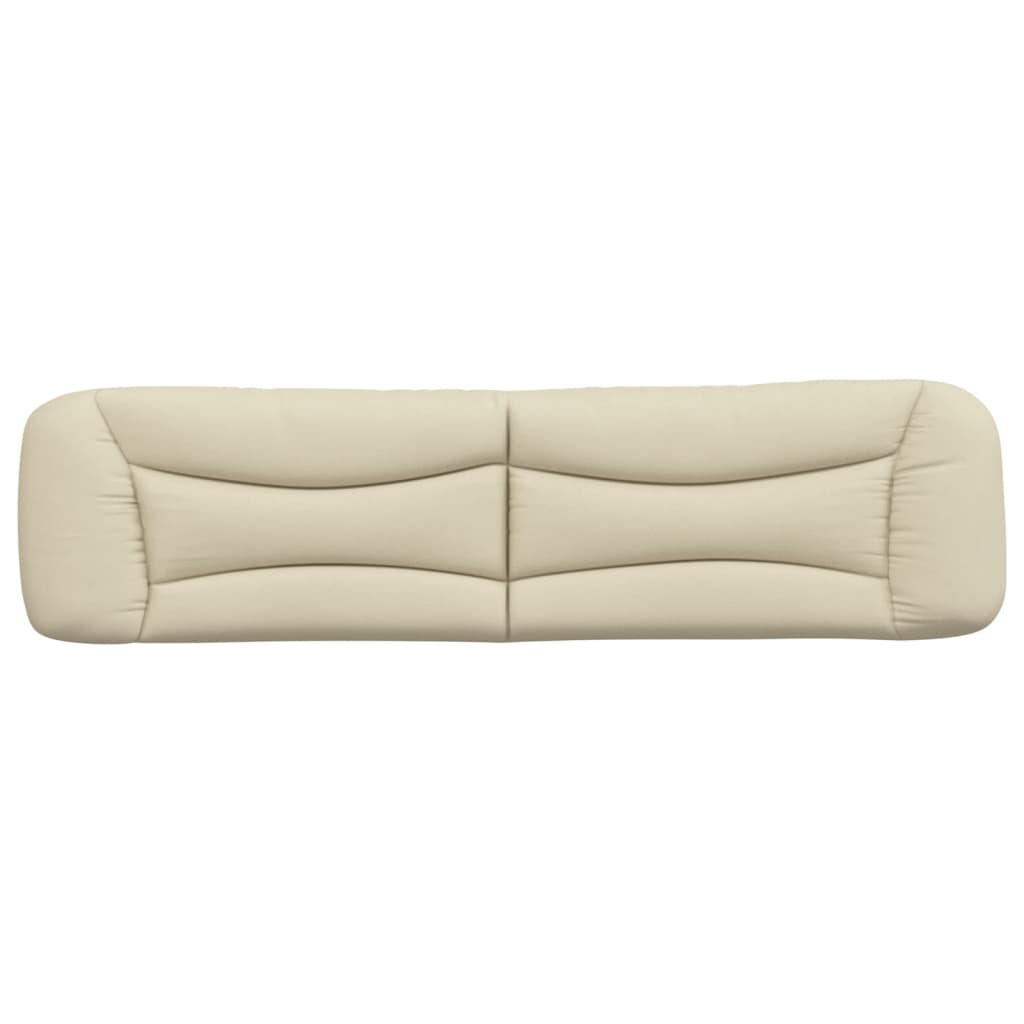 vidaXL Kopfteil-Kissen "Hvar" Creme 200 cm Stoff