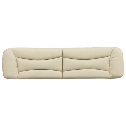 vidaXL Kopfteil-Kissen "Hvar" Creme 200 cm Stoff