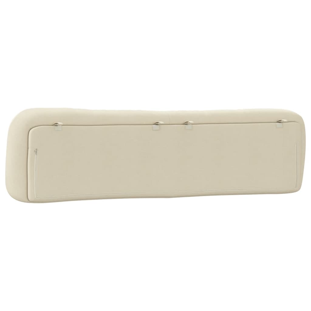 vidaXL Kopfteil-Kissen "Hvar" Creme 200 cm Stoff
